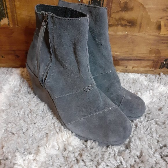 Toms 9 W Desert Wedge Bootie - Picture 2 of 9